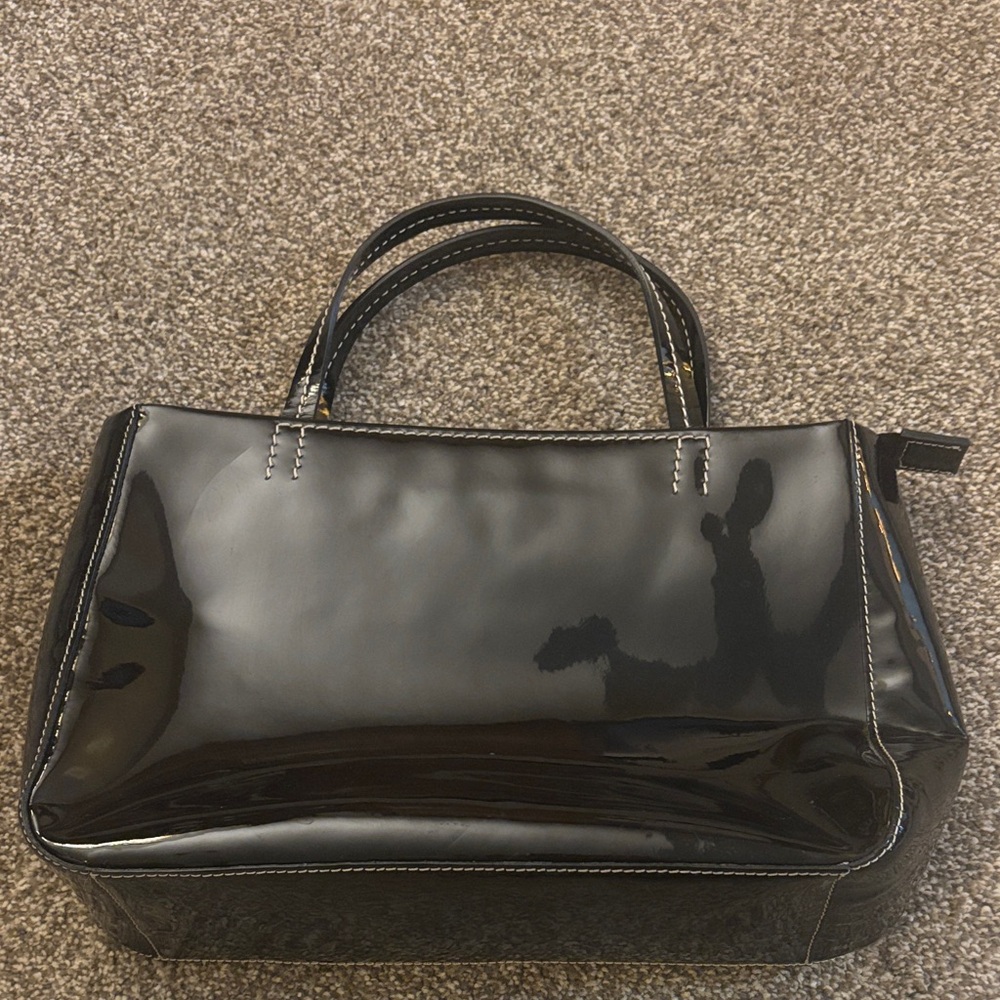 Fossil Black Patent Leather Handbag